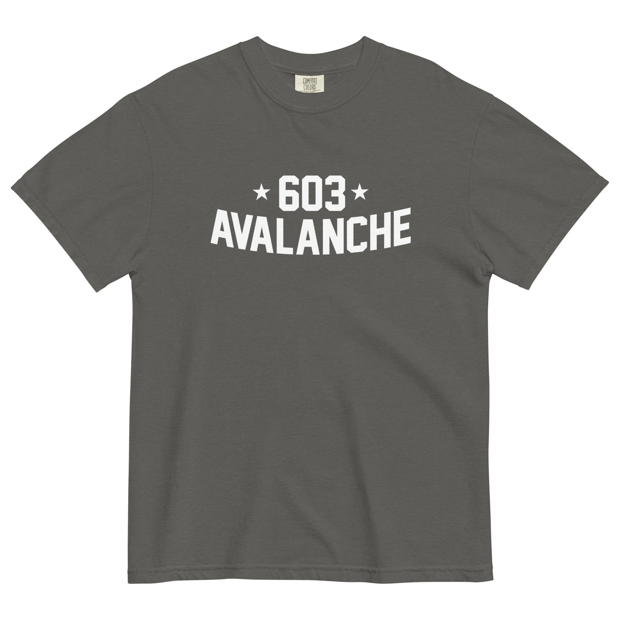 603 Avalanche Text Unisex Garment-dyed T-Shirt