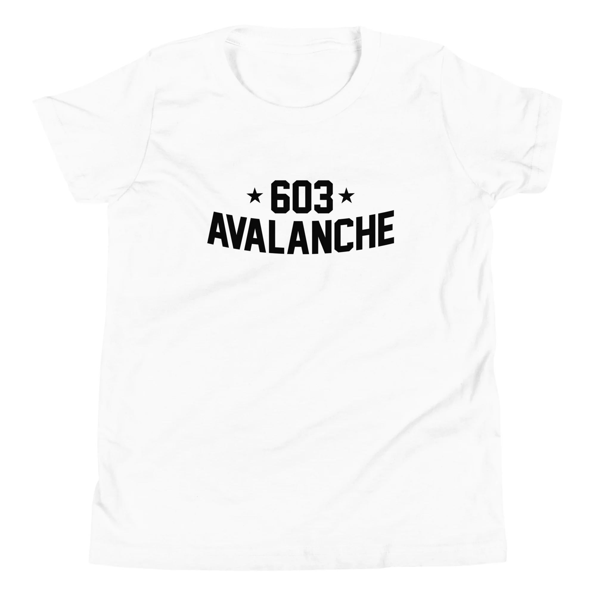 603 Avalanche Text Youth Short Sleeve T-Shirt - Image 2