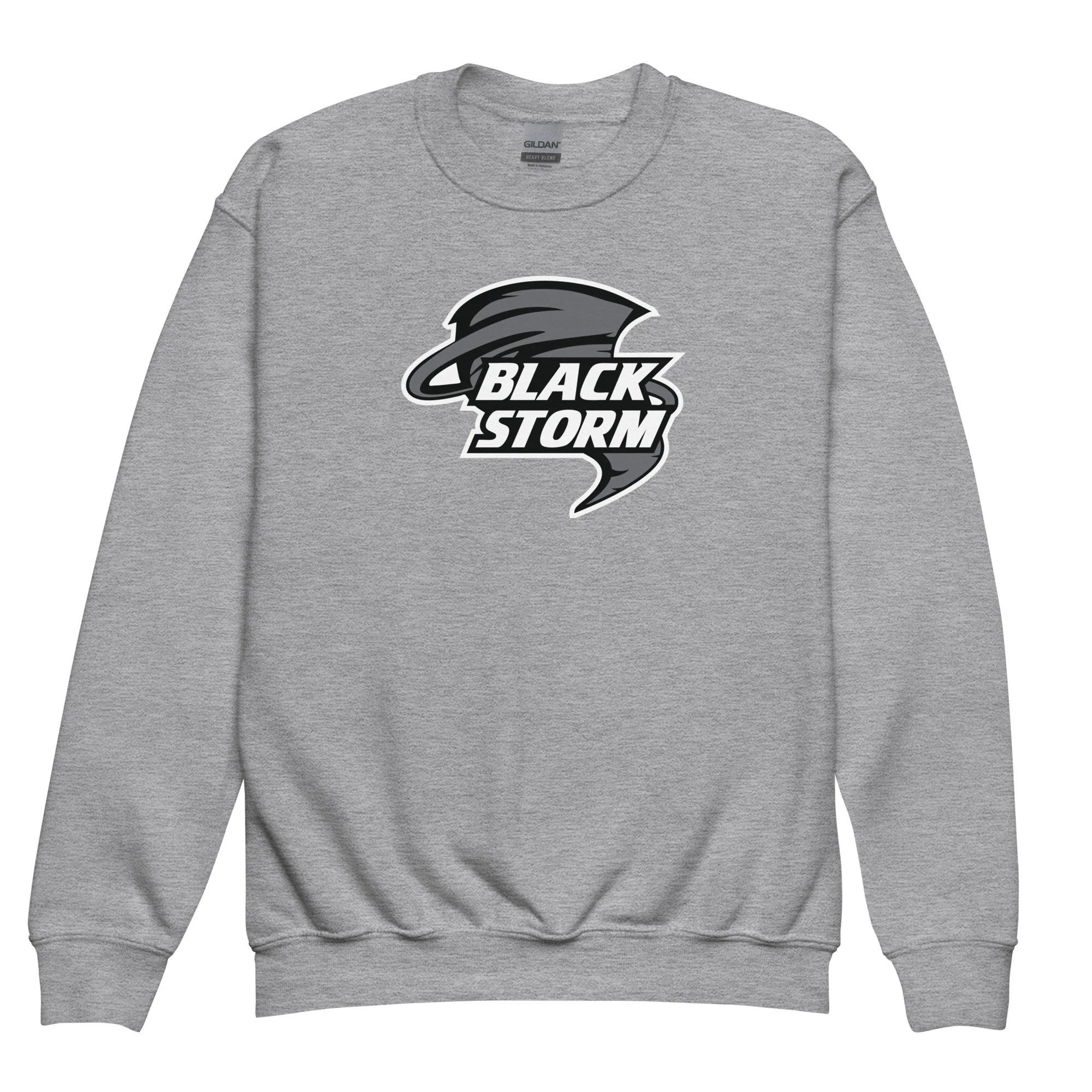 Black Storm YOUTH crewneck sweatshirt - Image 2