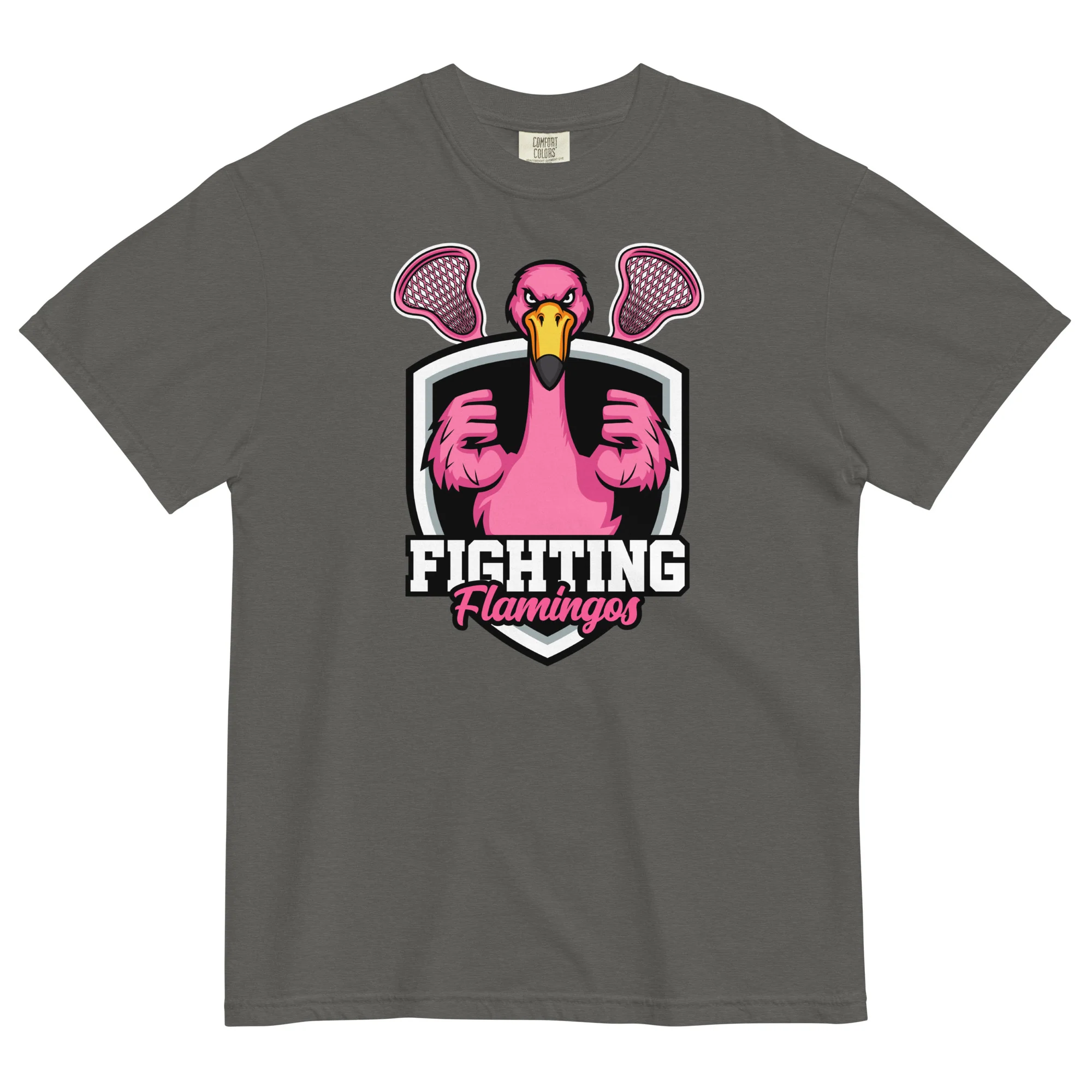 Flamingos Unisex Heavyweight t-shirt - Image 2