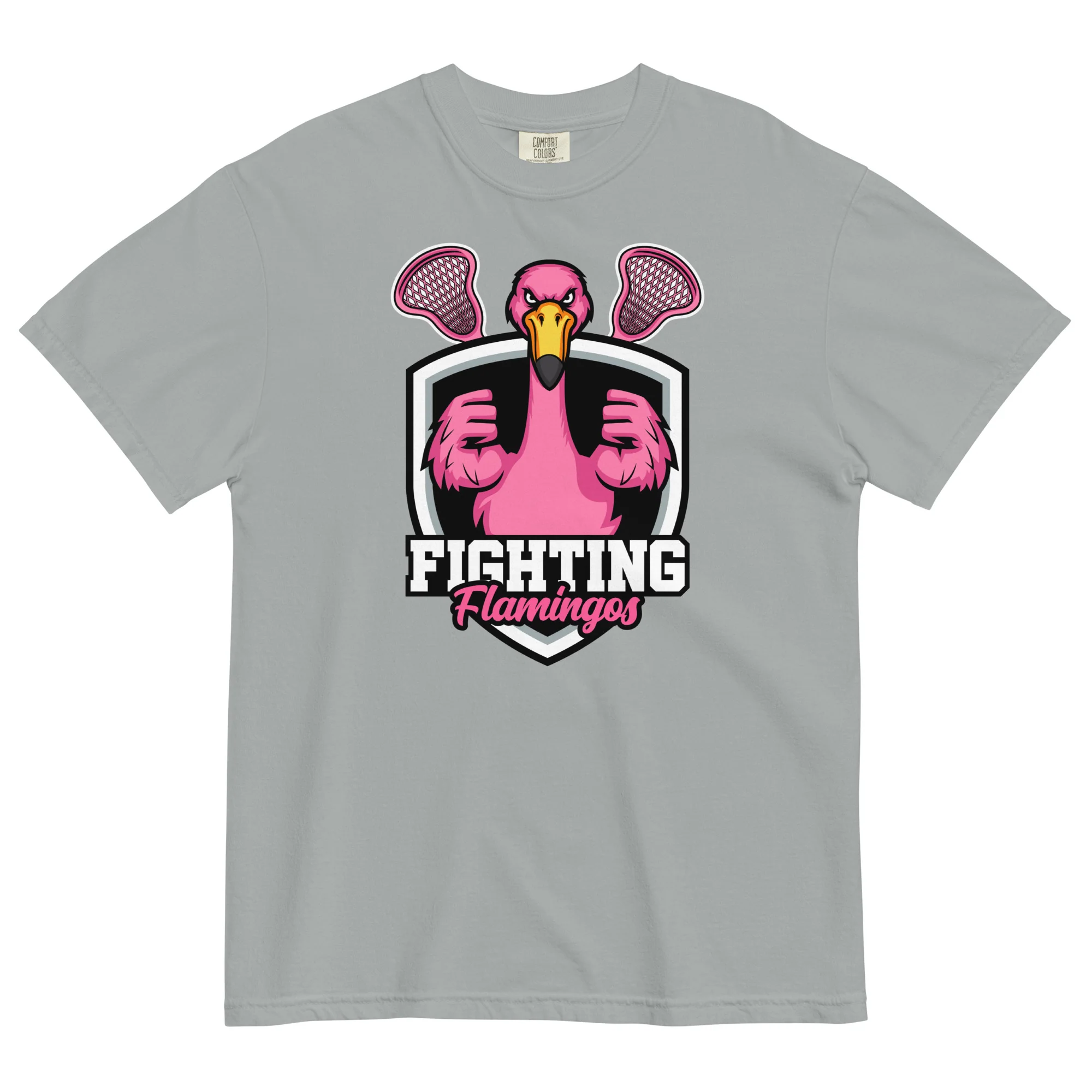 Flamingos Unisex Heavyweight t-shirt - Image 3