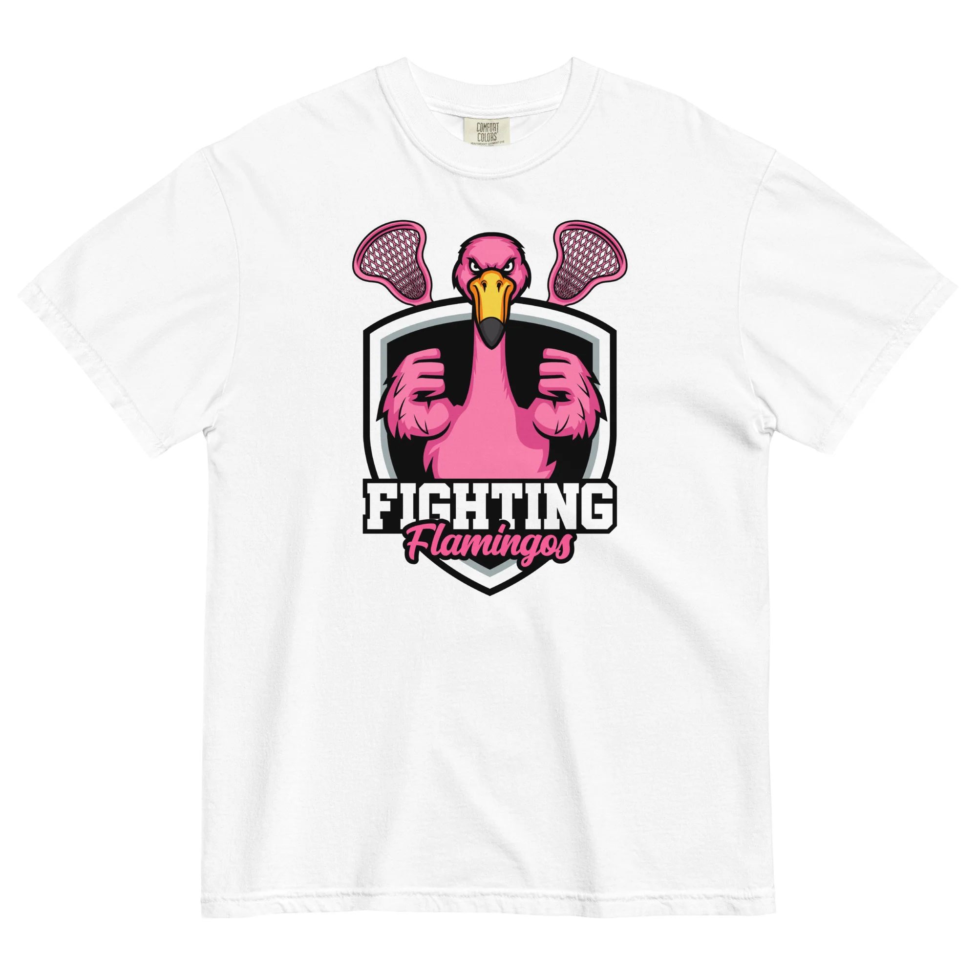Flamingos Unisex Heavyweight t-shirt - Image 4