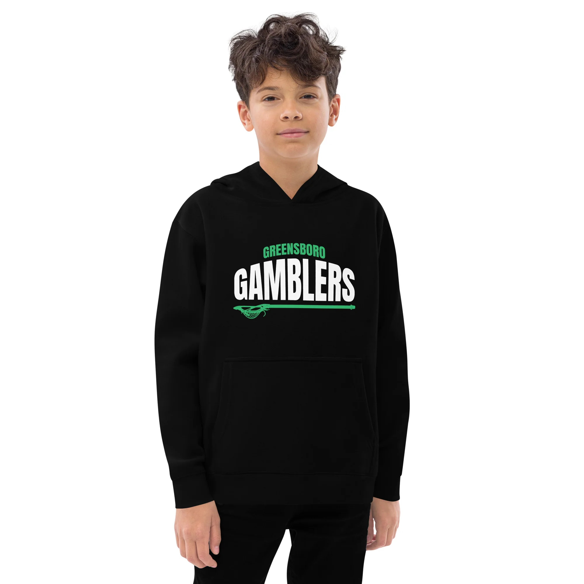 Gamblers Text Youth Fleece Hoodie
