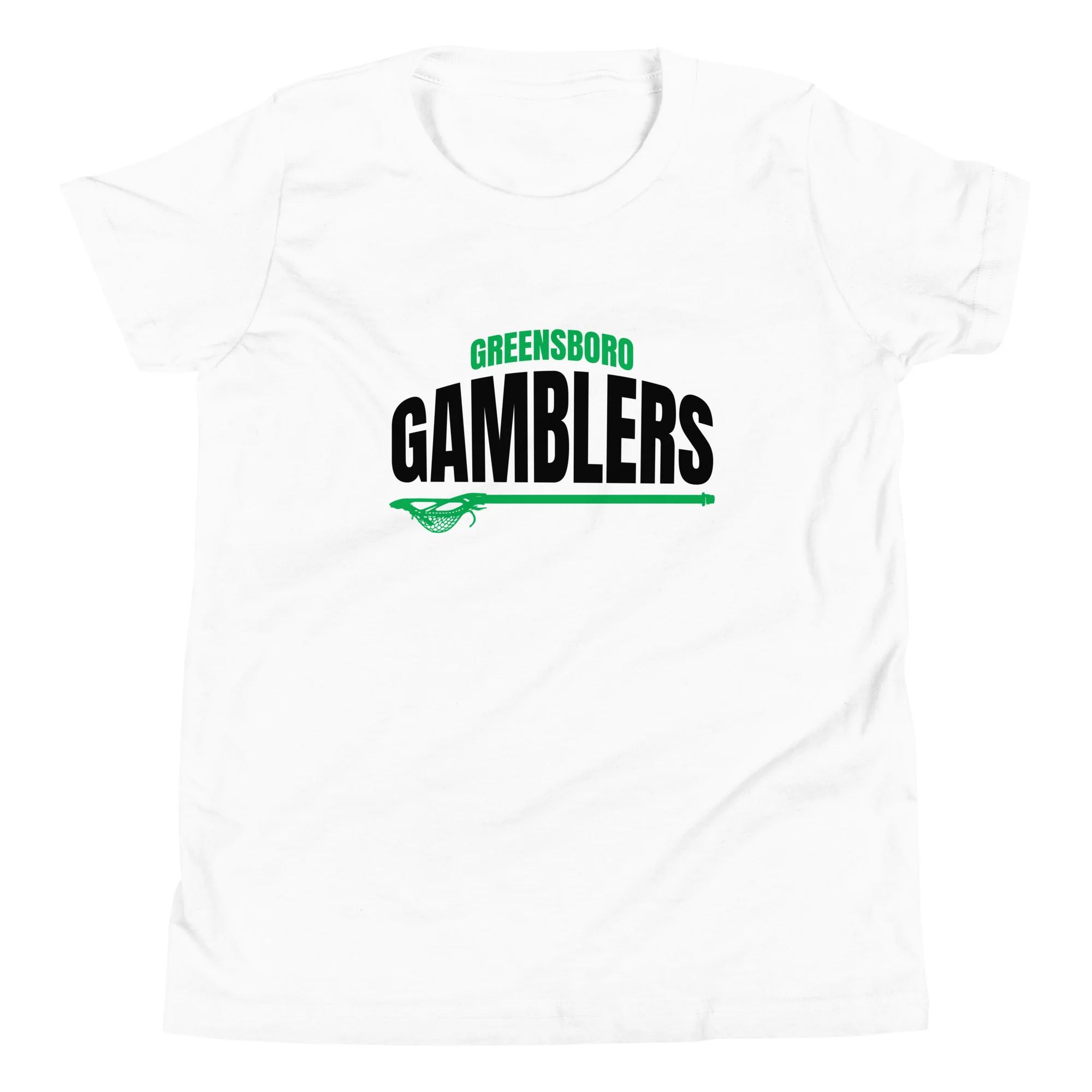Gamblers Text Youth Short Sleeve T-Shirt - Image 2