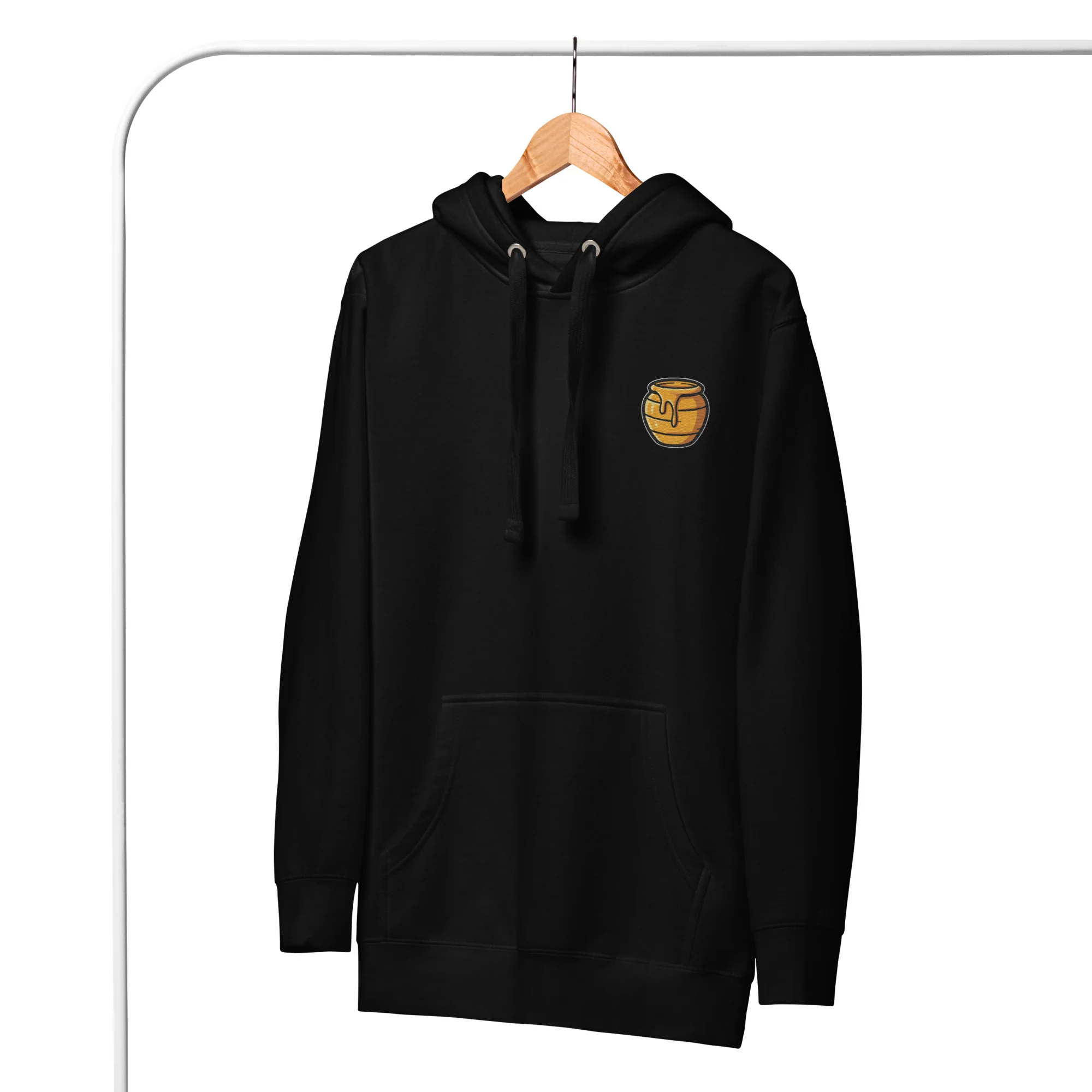 Honey Embroidered Unisex Hoodie - Image 2