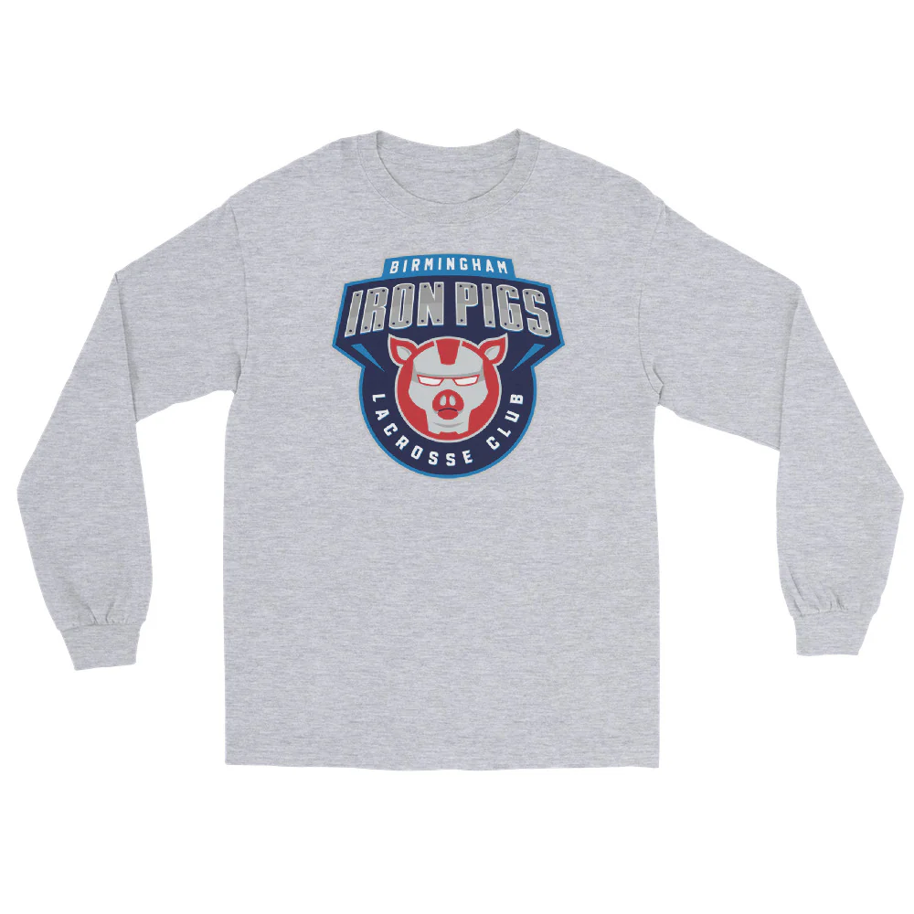 Iron Pigs Men’s Long Sleeve Shirt - Image 5
