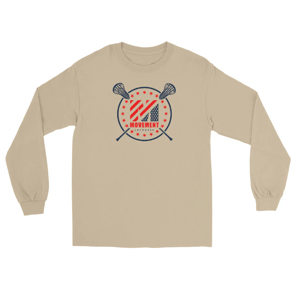 Movement - Script - Men’s Long Sleeve Shirt - Image 3