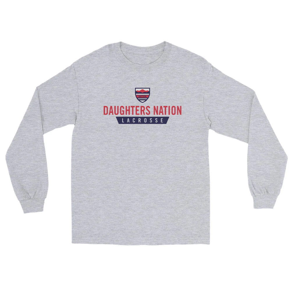 Nation Stacked Men’s Long Sleeve Shirt - Image 2