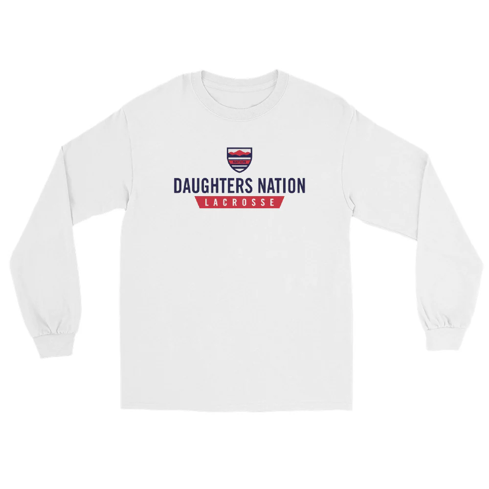 Nation Stacked Men’s Long Sleeve Shirt - Image 3