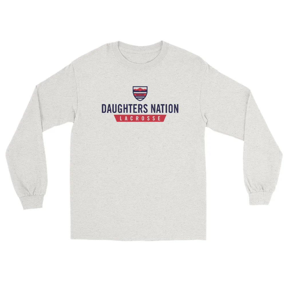 Nation Stacked Men’s Long Sleeve Shirt - Image 4