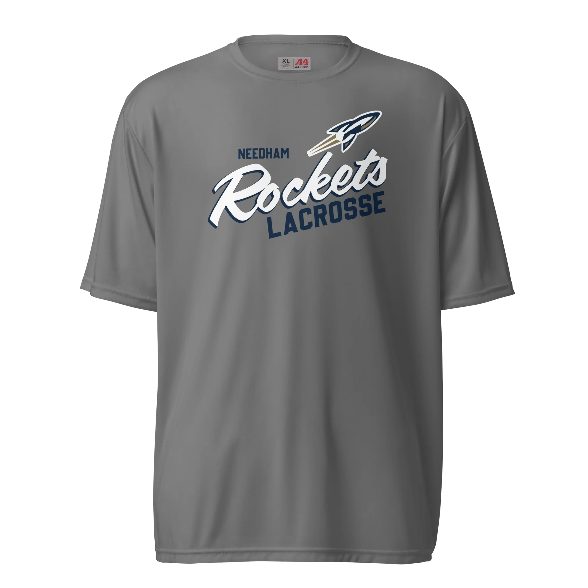 Needham Script Unisex performance t-shirt - Image 3