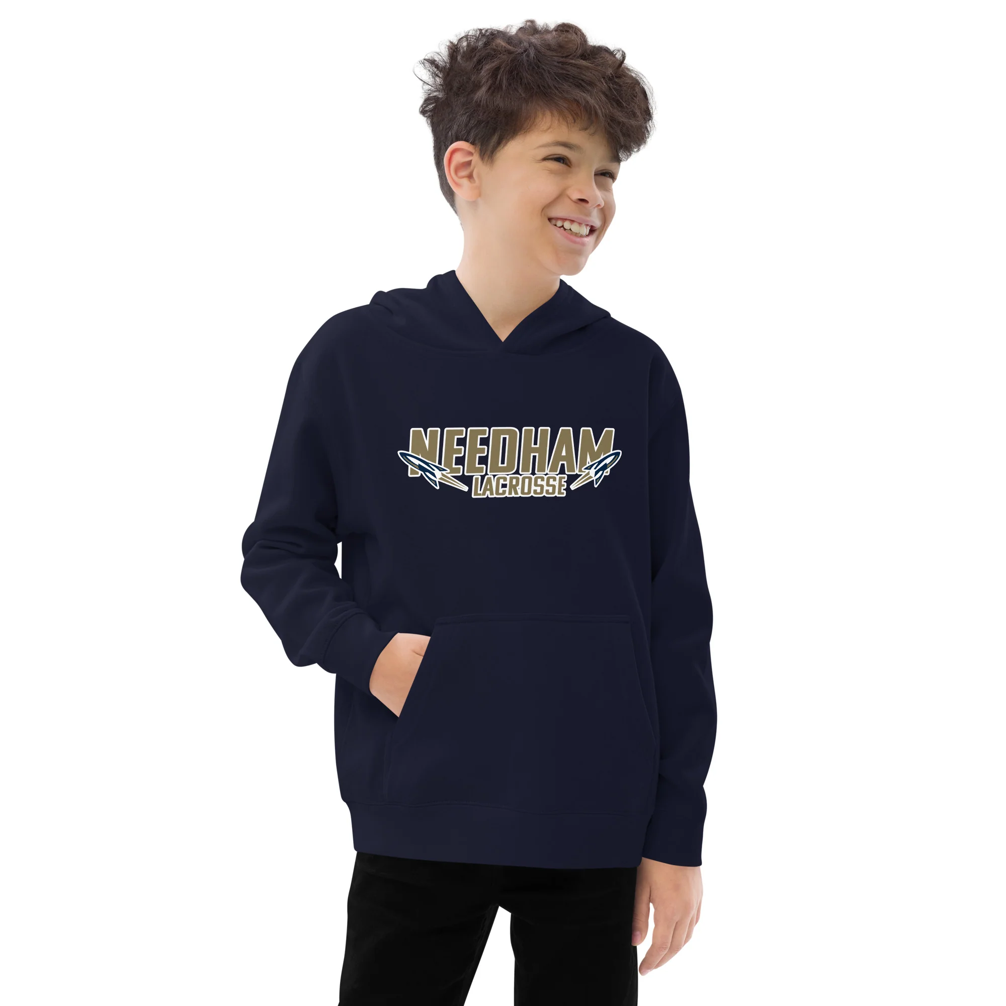 Needham Youth Fleece Hoodie - Image 2