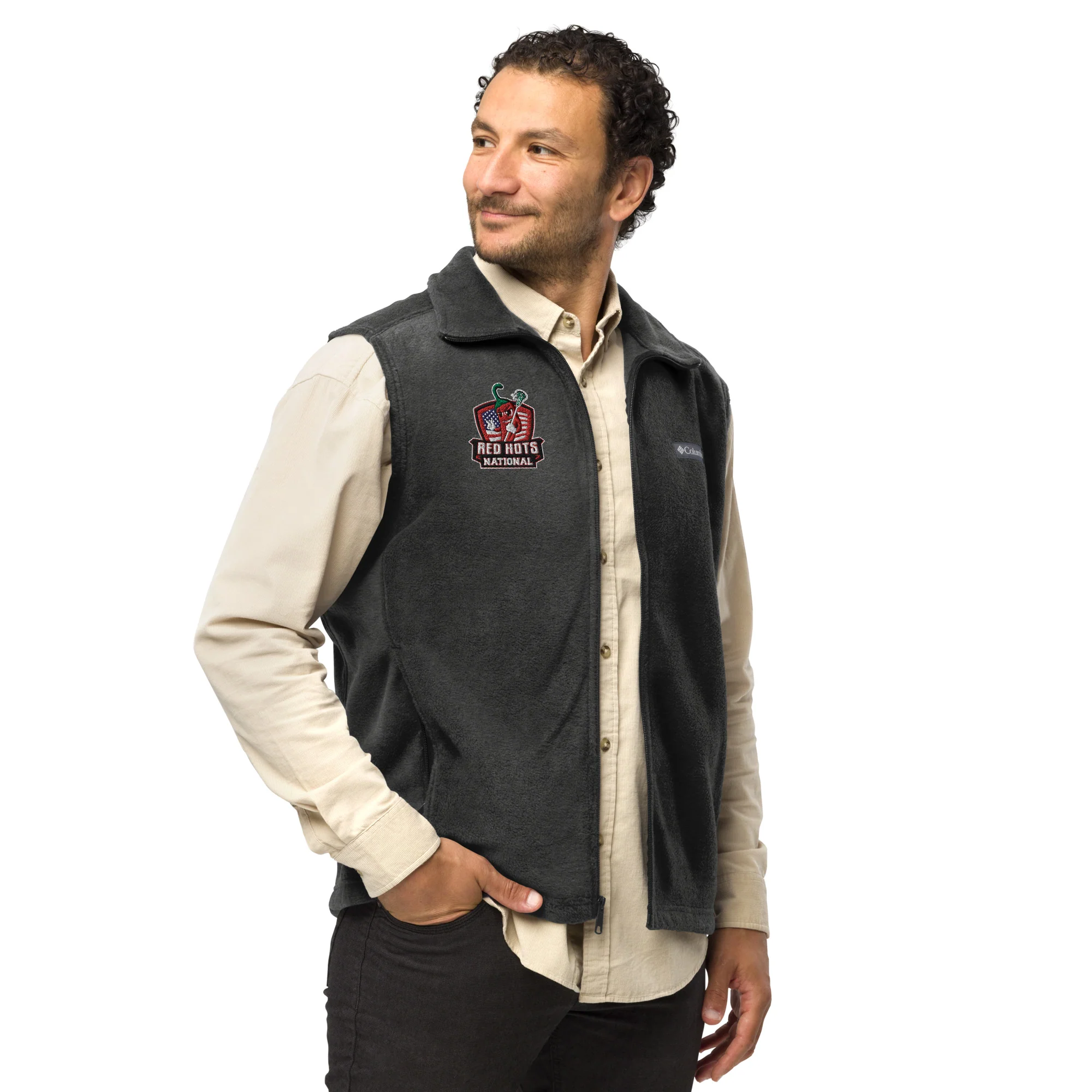 Red Hots Men’s Columbia fleece vest - Image 7